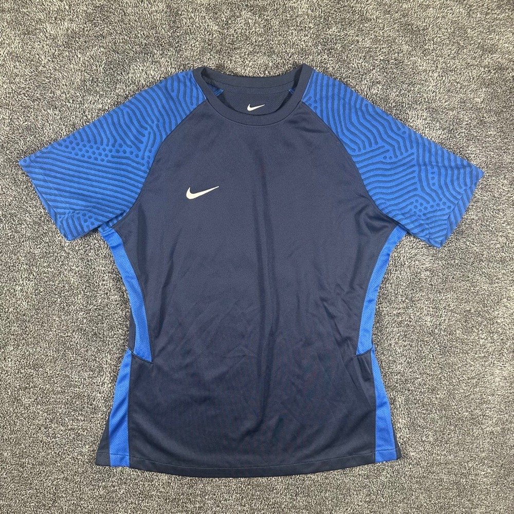 Nike Shirt Womens M Navy Blue Dri-FIT Strike Soccer Training Top CW3555-419